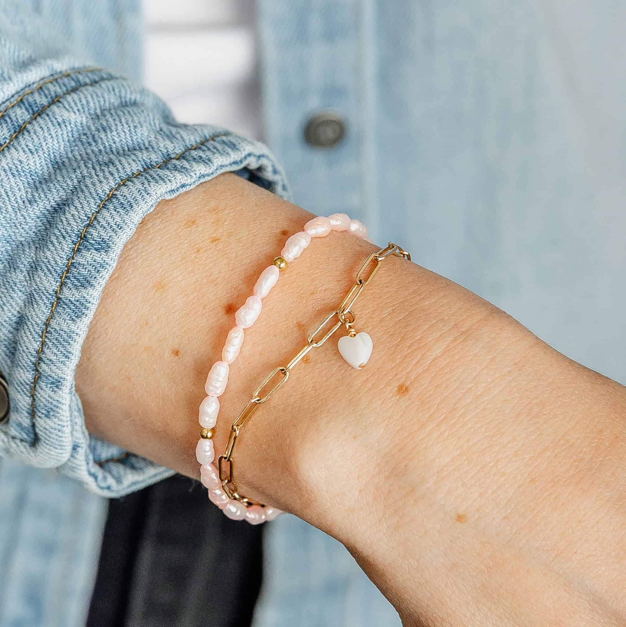 Pink Grace Pearl Bracelet
