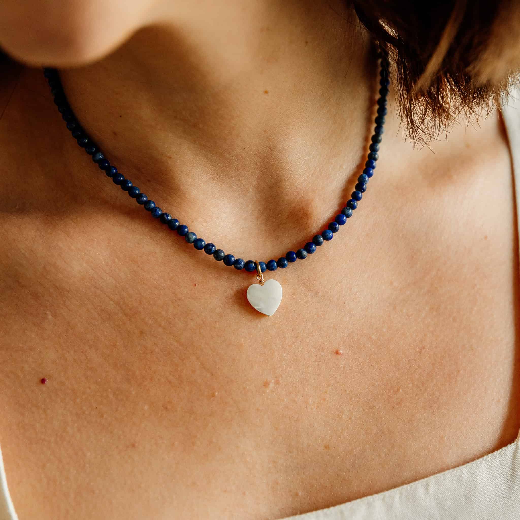 Pearl Heart Necklace Charm