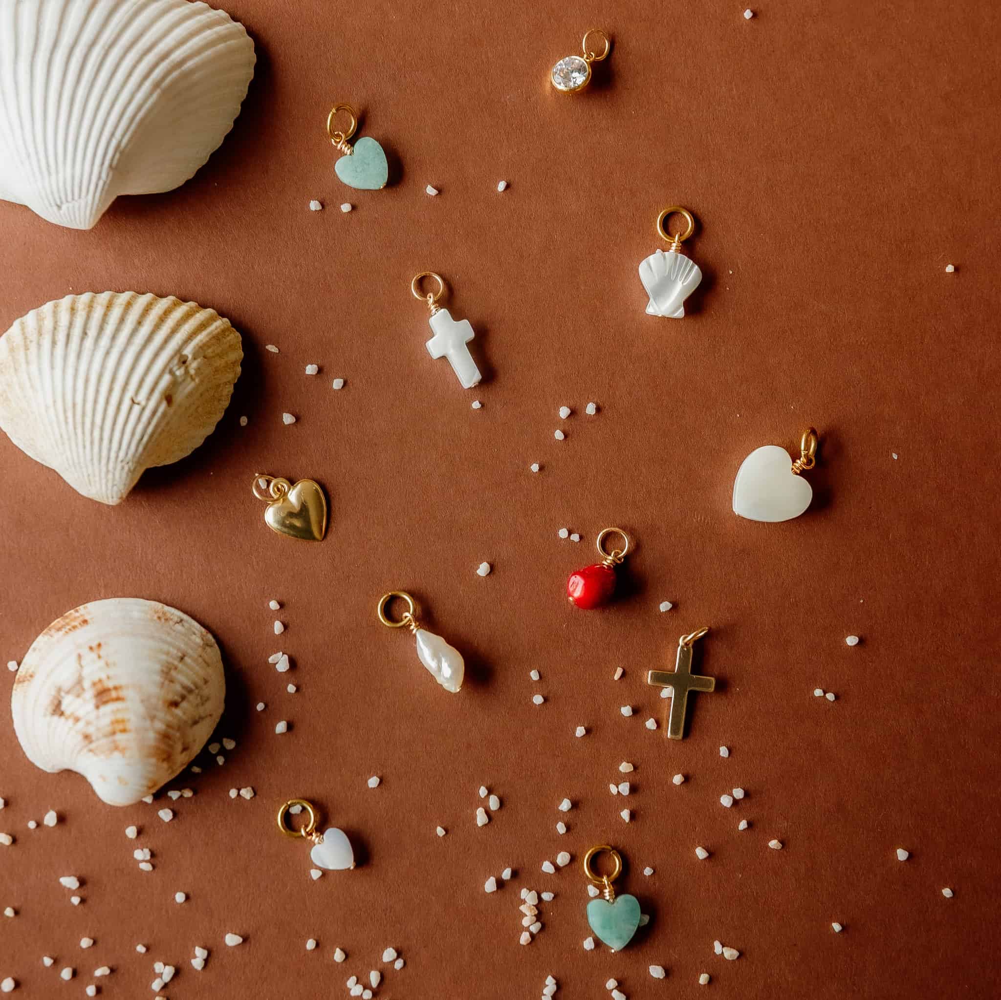 Pearl Seashell Necklace Charm